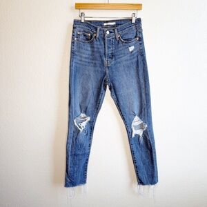 Levi’s Wedgie Skinny Distressed Button Fly Jeans Women’s Size 28